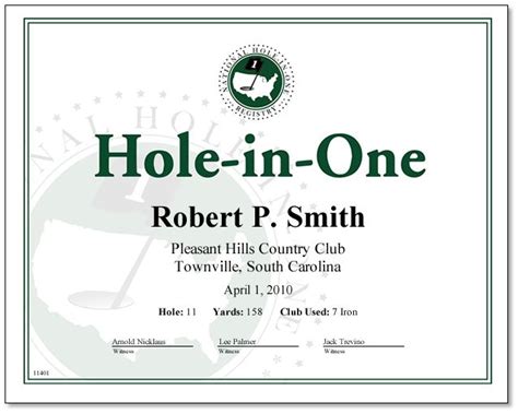 hole in one odds|usga hole in one certificate.